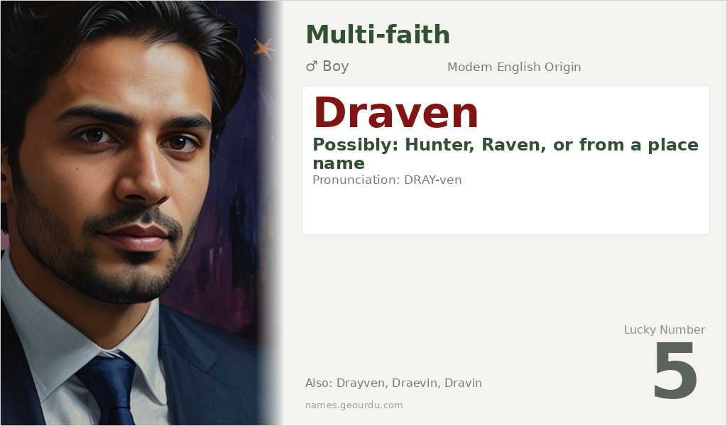 Draven Name Meaning and Details