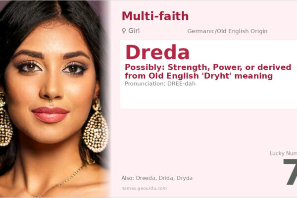 Dreda Name Meaning — Origin, Gender & Details (2025)