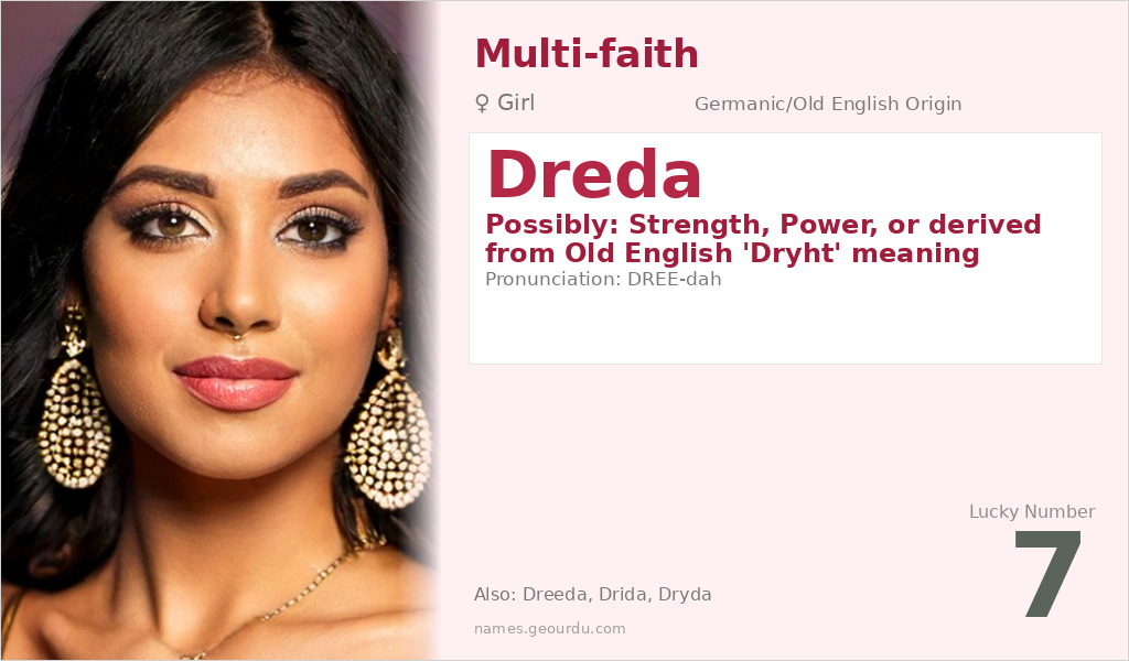 Dreda Name Meaning and Details