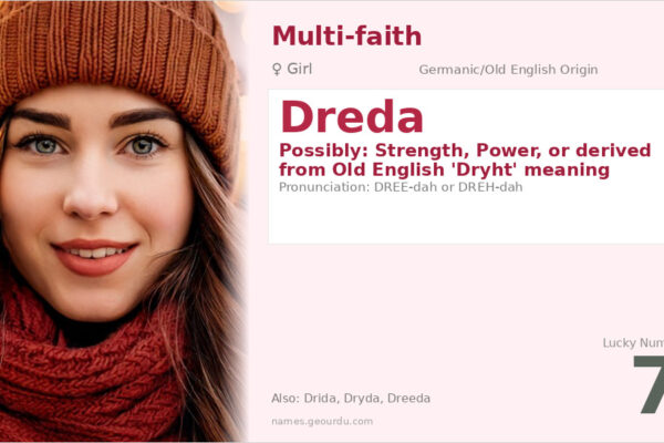 Dreda Name Meaning — Origin, Gender & Details (2025)
