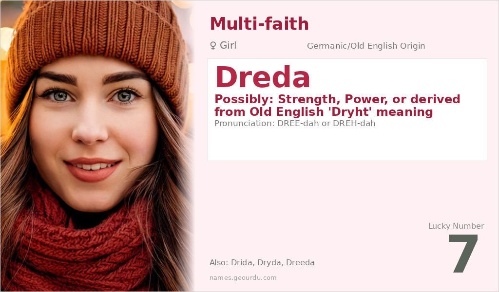 Dreda Name Meaning and Details