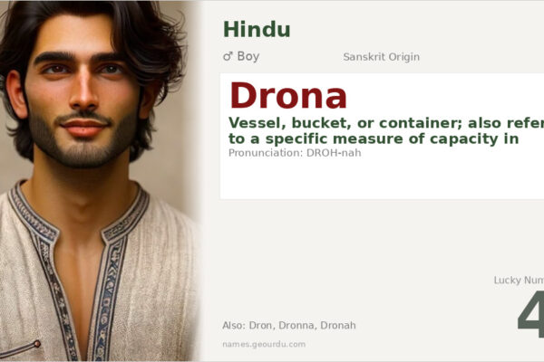 Drona Name Meaning — Sanskrit Origin, Boy Name & Details (2025)