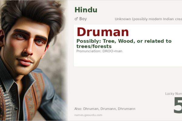 Druman Name Meaning — Origin, Gender & Details (2025)