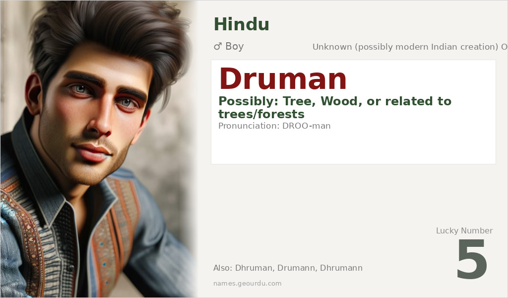 Druman Name Meaning and Details