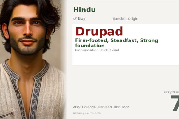 Drupad Name Meaning — Sanskrit Origin, Boy Name & Details (2025)