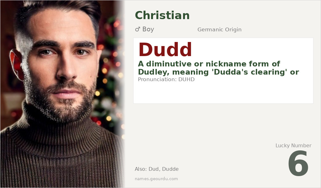 Dudd Name Meaning and Details
