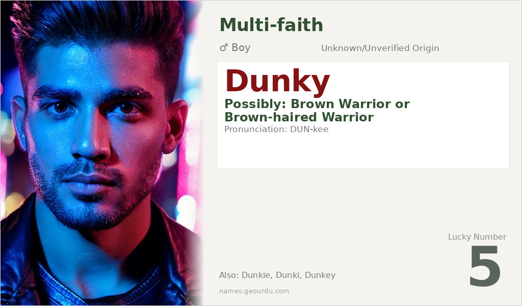 Dunky Name Meaning and Details