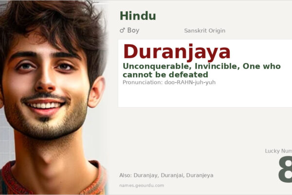 Duranjaya Meaning — Sanskrit Origin, Boy Name & Details (2025)