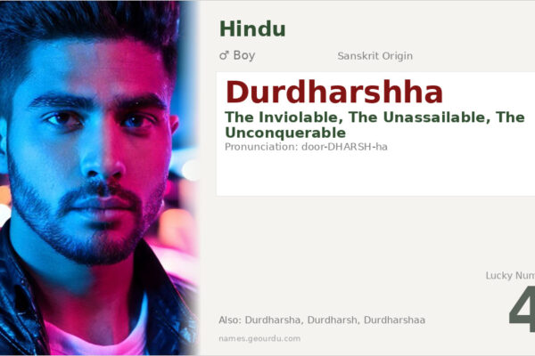 Durdharshha Meaning — Sanskrit Origin, Boy Name & Details (2025)