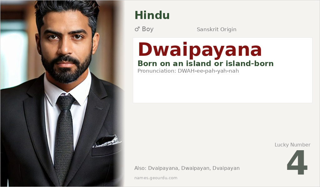 Dwaipayana Name Meaning and Details
