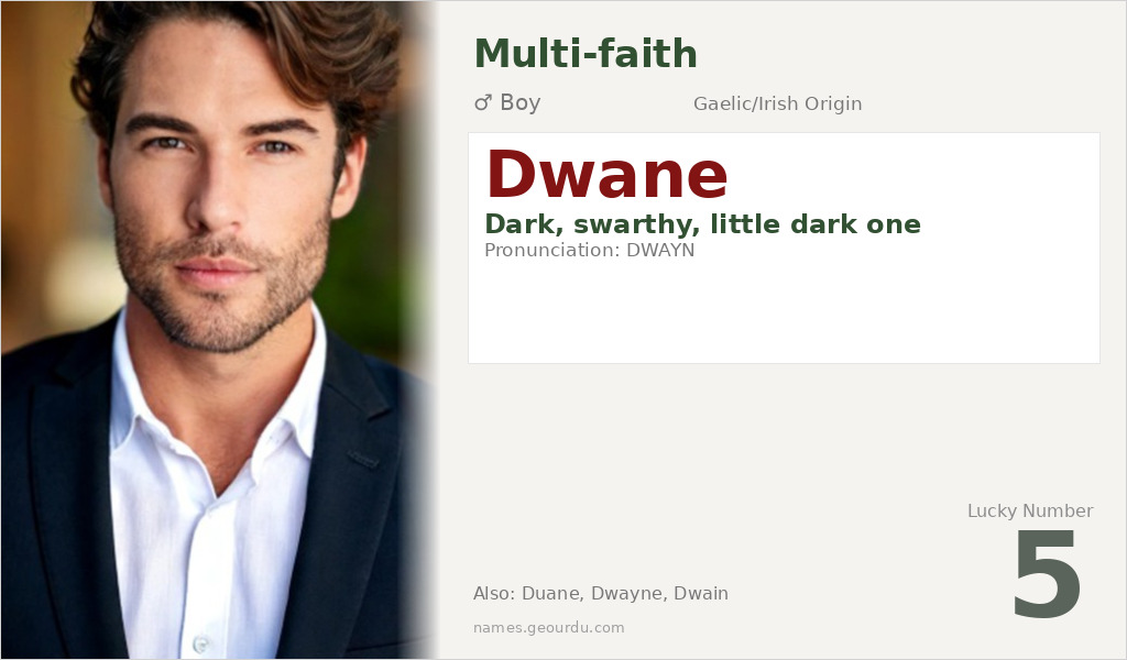 Dwane Name Meaning and Details