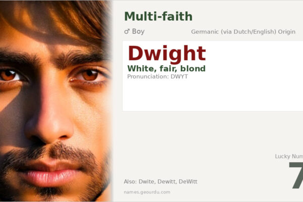 Dwight Name Meaning — Origin, Gender & Details (2025)