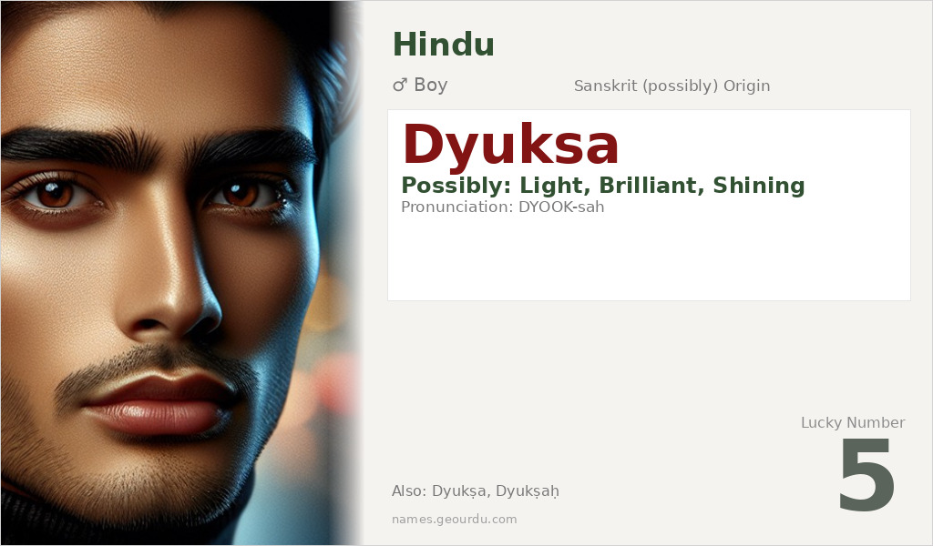 Dyuksa Name Meaning and Details