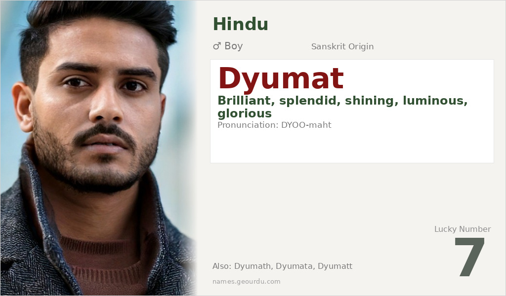 Dyumat Name Meaning and Details