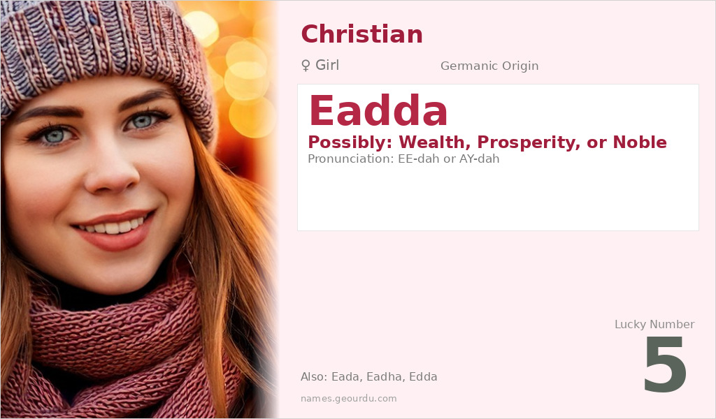 Eadda Name Meaning and Details
