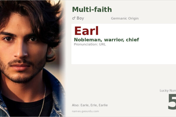 Earl Name Meaning — Germanic Origin, Boy Name & Historical Details (2025)