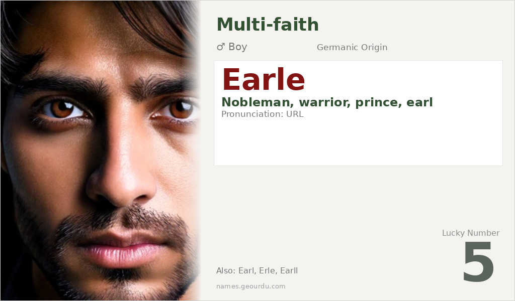 Earle Name Meaning and Details