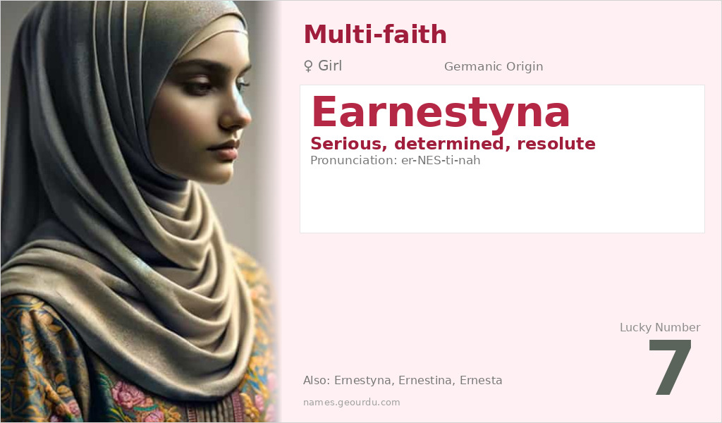 Earnestyna Name Meaning and Details