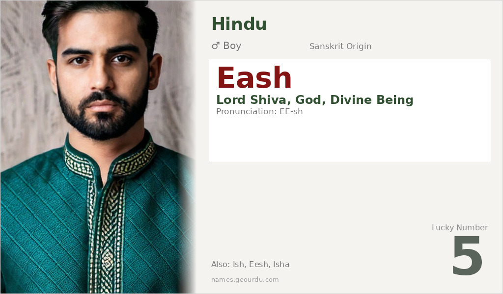 Eash Name Meaning and Details