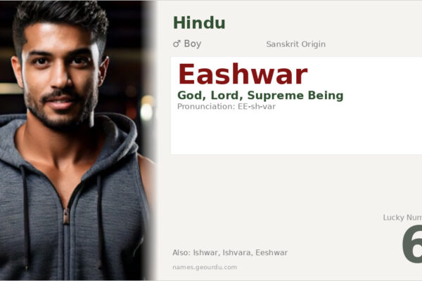 Eashwar Name Meaning — Sanskrit Origin, God & Details (2025)