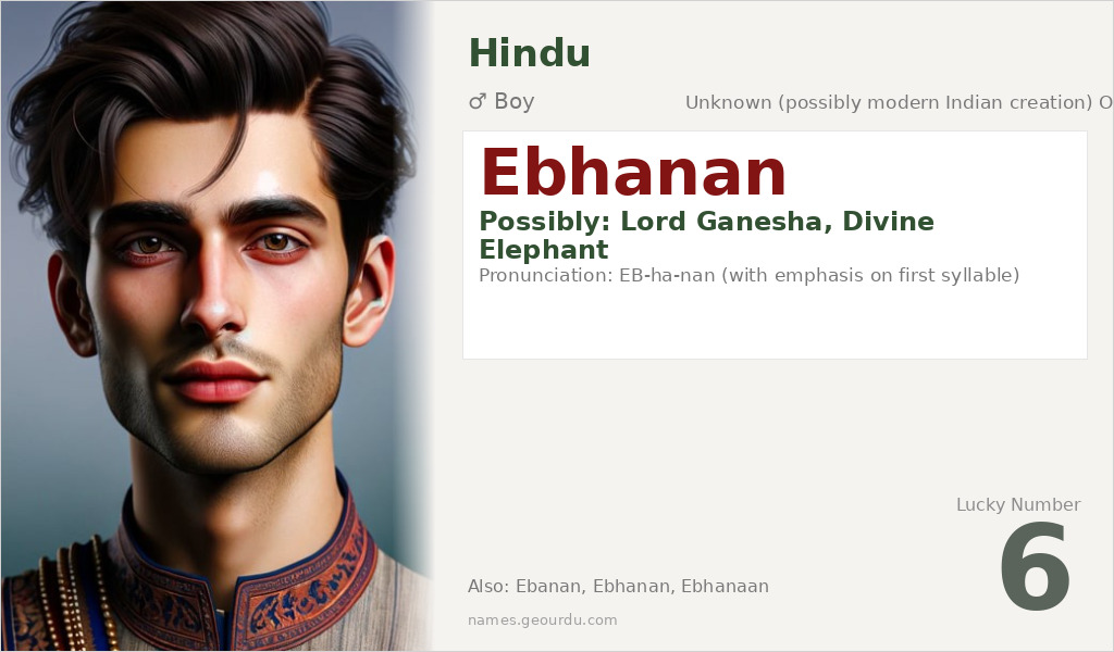 Ebhanan Name Meaning and Details