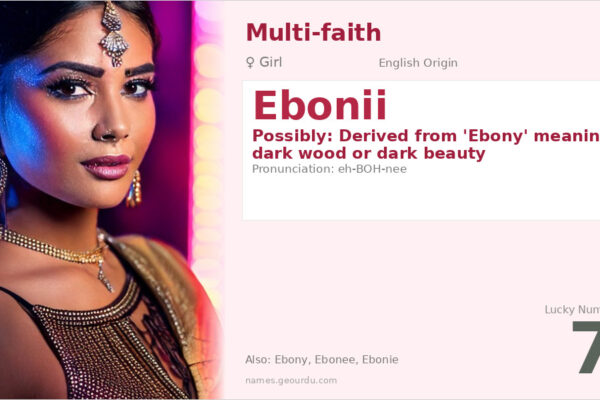 Ebonii Name Meaning — Origin, Gender & Details (2025)