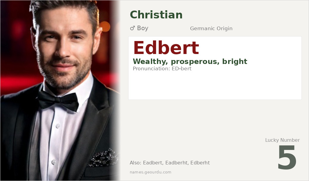 Edbert Name Meaning and Details