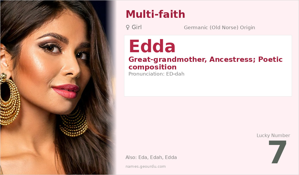 Edda Name Meaning and Details