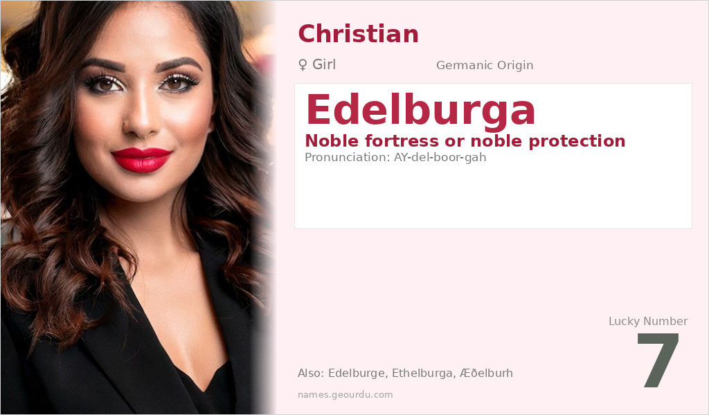Edelburga Name Meaning and Details