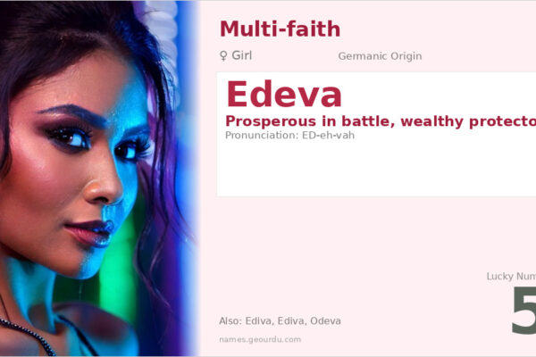 Edeva Name Meaning — Germanic Origin, Girl Name & History (2025)