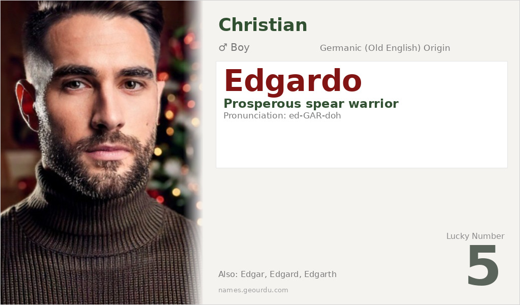Edgardo Name Meaning and Details