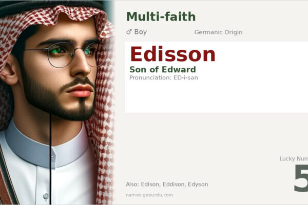 Edisson Name Meaning — Origin, Gender & Details (2025)