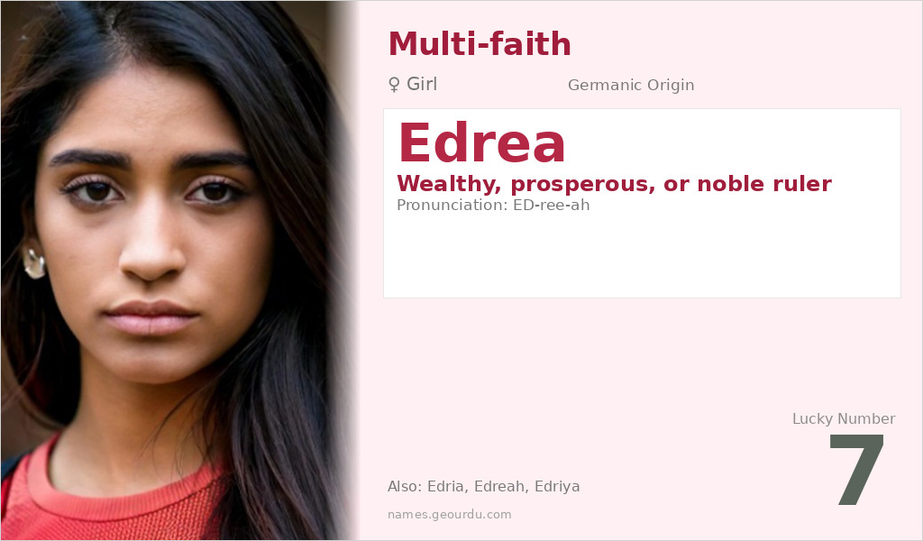 Edrea Name Meaning and Details