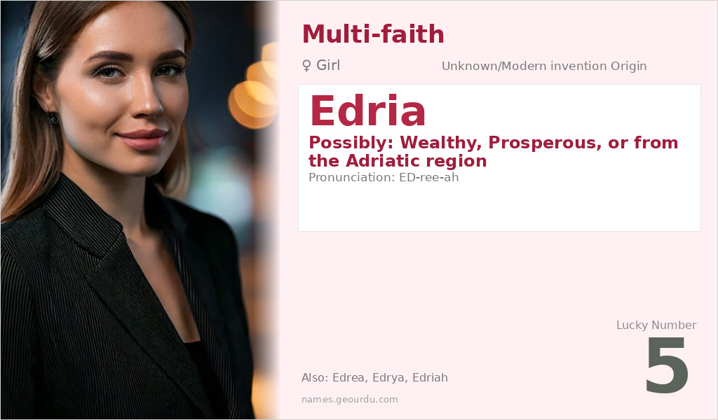 Edria Name Meaning and Details