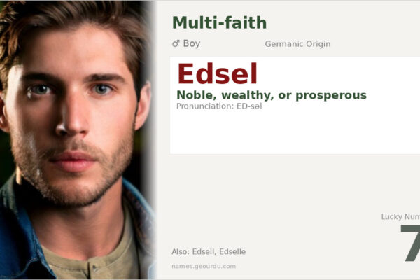Edsel Name Meaning — Noble Origin, Boy Name & History (2025)