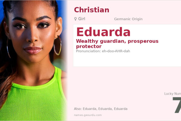 Eduarda Name Meaning — Germanic Origin, Girl Name & Details (2025)