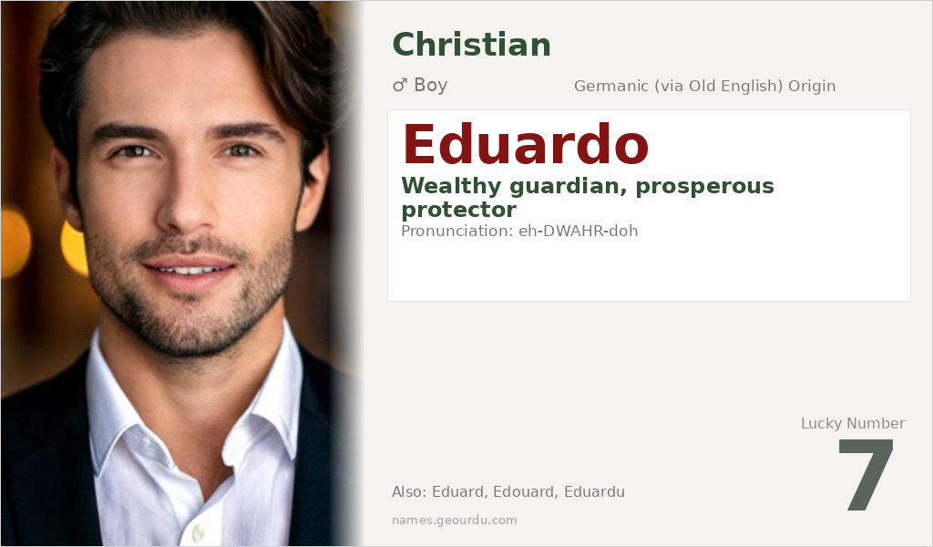 Eduardo Name Meaning and Details