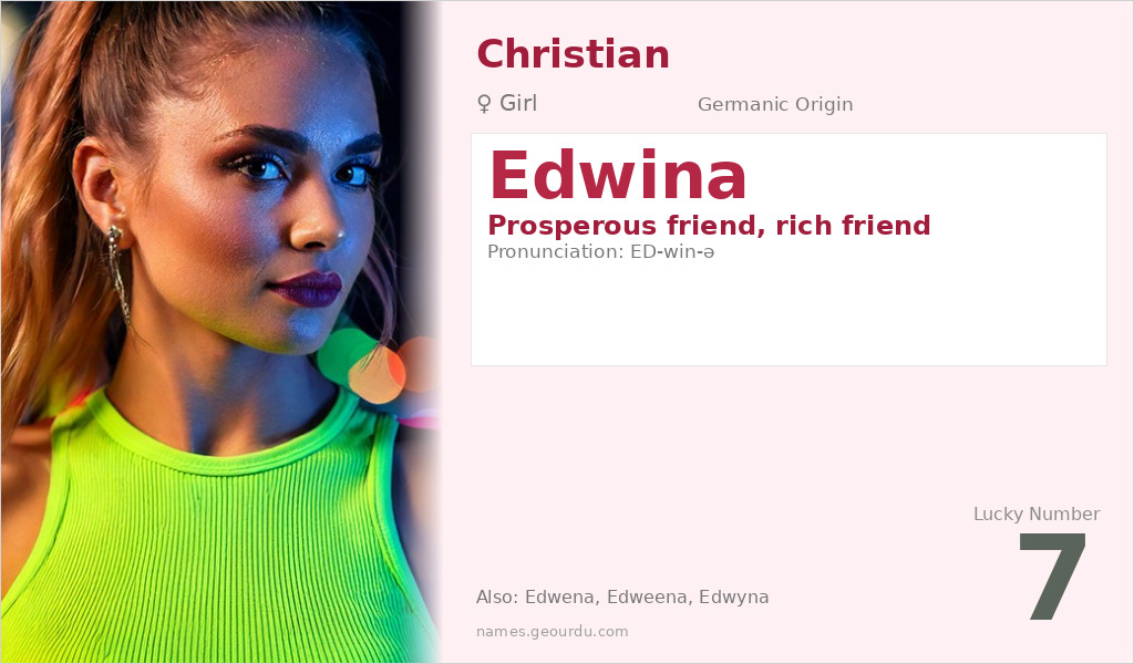 Edwina Name Meaning and Details