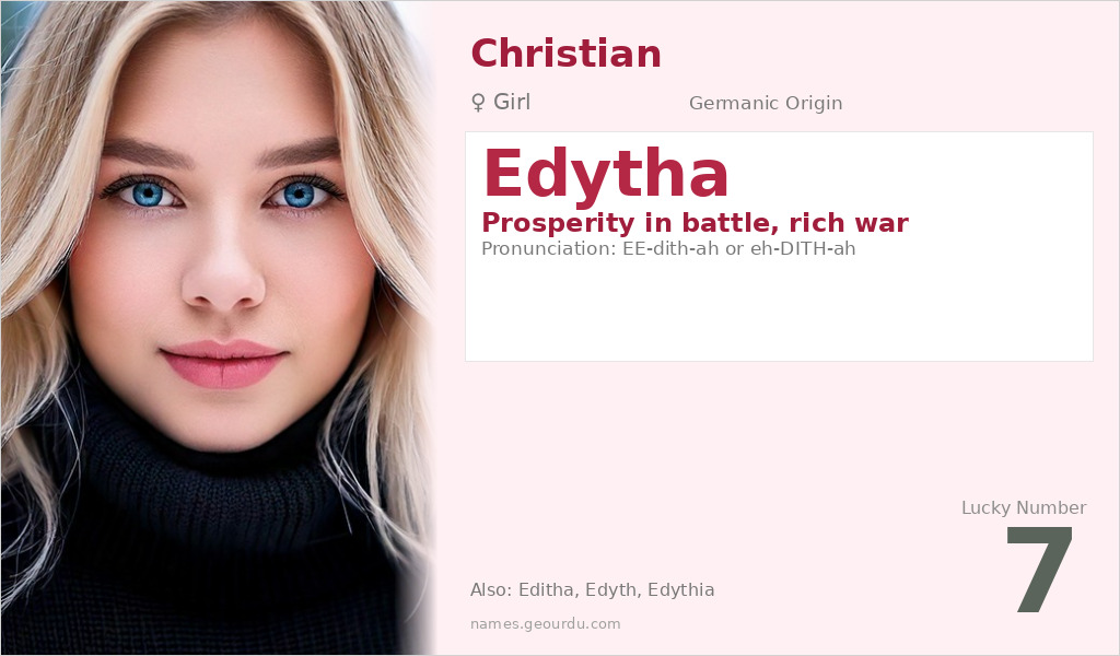 Edytha Name Meaning and Details
