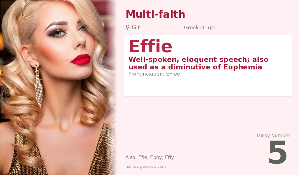 Effie Name Meaning and Details