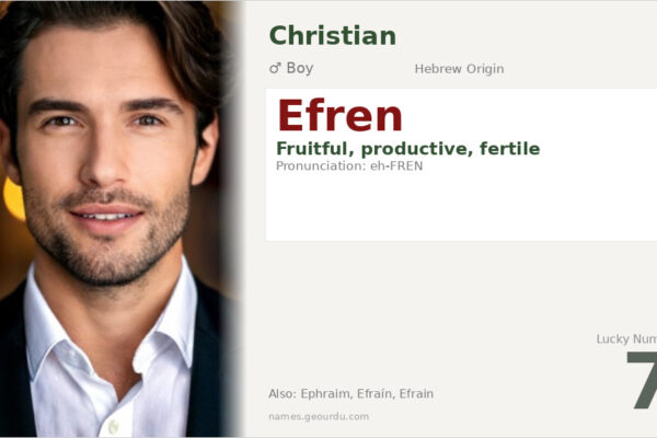 Efren Name Meaning — Hebrew Origin, Biblical Significance & Details (2025)