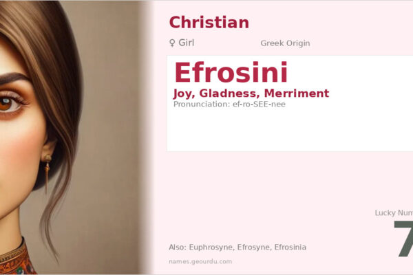 Efrosini Name Meaning — Greek Origin, Girl Name & Details (2025)