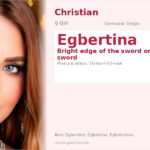 Egbertina Name Meaning and Details