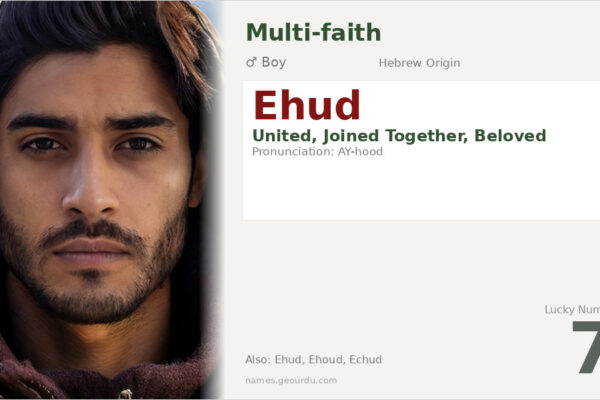Ehud Name Meaning — Hebrew Origin, Boy Name & Details (2025)