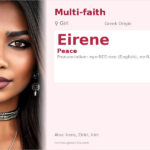 Eirene Name Meaning and Details
