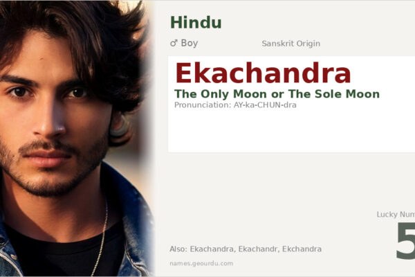 Ekachandra Name Meaning — Sanskrit Origin, Boy Hindu Name & Details (2025)