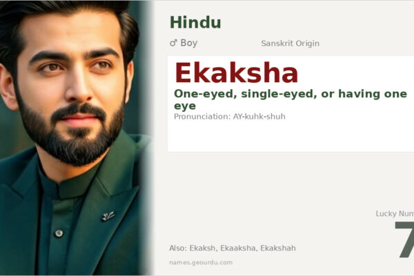 Ekaksha Name Meaning — Sanskrit Origin, Boy Name & Details (2025)
