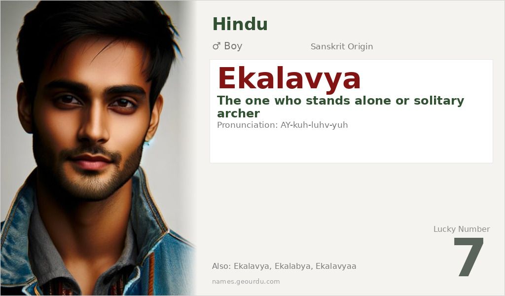 Ekalavya Name Meaning and Details