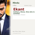 Ekant Name Meaning and Details