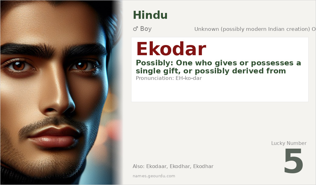 Ekodar Name Meaning and Details